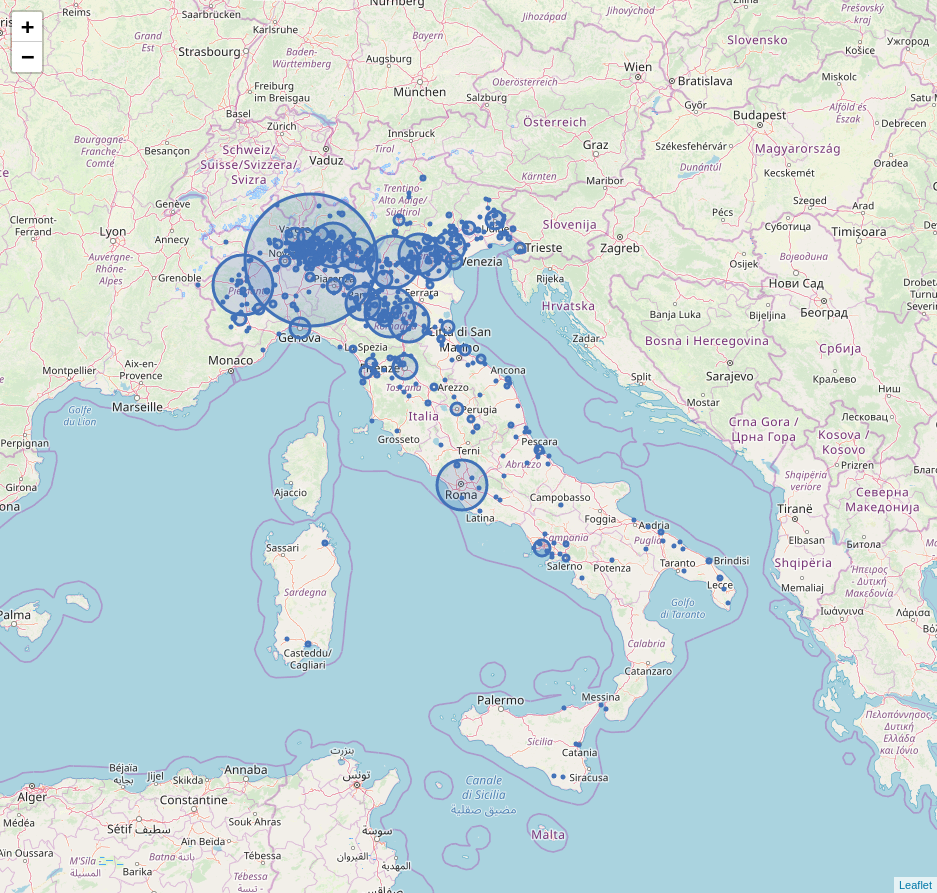 Mappa offerte di lavoro per Progettisti e Designer Grafici